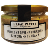 Паштет из печени говядины с лесными грибами PRIMI PIATTI 180 г