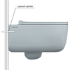 Berges 43357 Комплект : инсталляция АТОМ Line кнопка черная SoftTouch, унитаз EGO XL Rimless, сиденье тонкое дюропласт микролифт, быстросъёмное