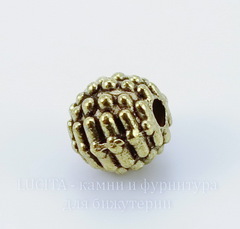Бусина металлическая
