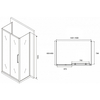 Abber Schwarzer Diamant AG30150H-S85-S85 Душевой уголок, 150x85x195, цвет: хром