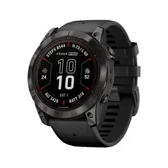Умные часы Garmin Fenix 7X Pro, 51mm, Sapphire Solar Edition DLC Titanium Carbon Gray (010-02778-11)