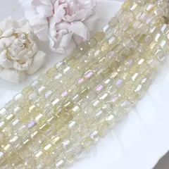 Хрусталь (стекло), Лимонное шампанское, 9*8 мм, 1 нить, К269