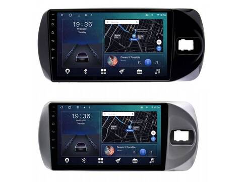 Магнитола Toyota Vitz (2015-2020) Android 11 3/32GB QLED DSP 4G модель TO-423TS18