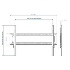 Кронштейн для телевизора Kromax STAR PRO-111 черный 55"-100" макс.103кг настенный фиксированный