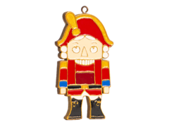 Елочная игрушка Деревянный солдатик