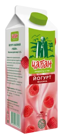 Йогурт Чабан 1,6% 870гр малина