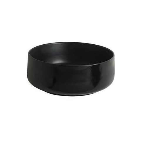 ArtCeram COL004 17 34 ArtCeram COGNAC Раковина настольная Ø 35 см, цвет матовый черный, Saniglaze
