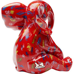 Фигура декоративная Elephant Dots «Слон в горошек» 18 см, Красный