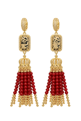 Серьги из коралла