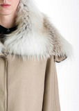 Пальто из шерсти с мехом песца. ERMANNO SCERVINO