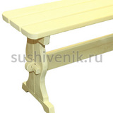 Скамья 150*30*44 для сауны - 4