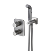 Lemark Bronx LM3740GM Смеситель с гигиеническим душем термостатический встраиваемый