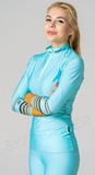 Элитный гоночный раздельный лыжный комбинезон Noname On The Move Race Teal/Gold 22 UX женский