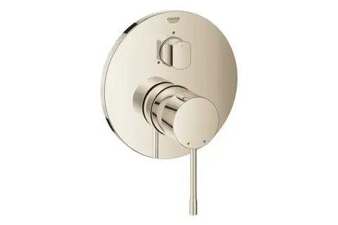 GROHE Essence 24169BE1 Внешняя часть смесителя для ванны скрытого монтажа на 3 потребителя, круглая, никель глянец
