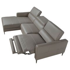 Диван с левым шезлонгом 6125/5237-L-M5655 кожаный с механизмом релаксации