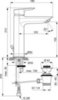 Ideal Standard Tesi A6563AA Смеситель для раковины с высоким изливом и донным клапаном