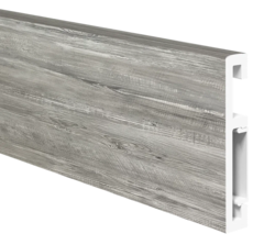 Напольный плинтус ПВХ Foresta Grace Санторини серый FG 019 2000х70х13 мм