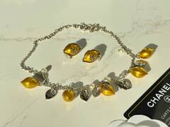 Колье цепочка с подвесками лимонами CHANEL