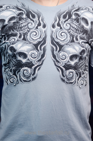 Affliction | Футболка мужская Paul Jeffries Buddha Tee Signature Series A592 принт спереди