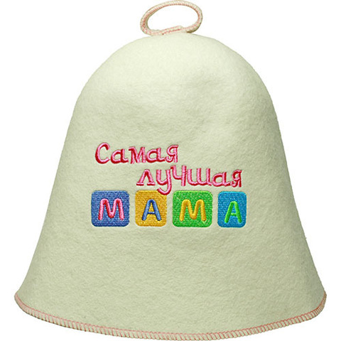 Колпак банный Мама фетр - 7