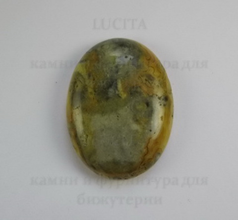 Кабошон овальный Агат "Крейзи"  40х30х8 мм №3 ()