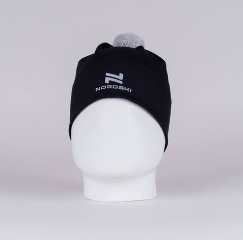 Nordski Train тренировочная шапка с помпоном black