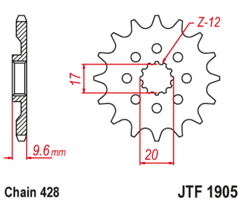 Звезда ведущая JTF1905 13