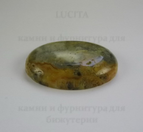 Кабошон овальный Агат "Крейзи"  40х30х8 мм №3 ()