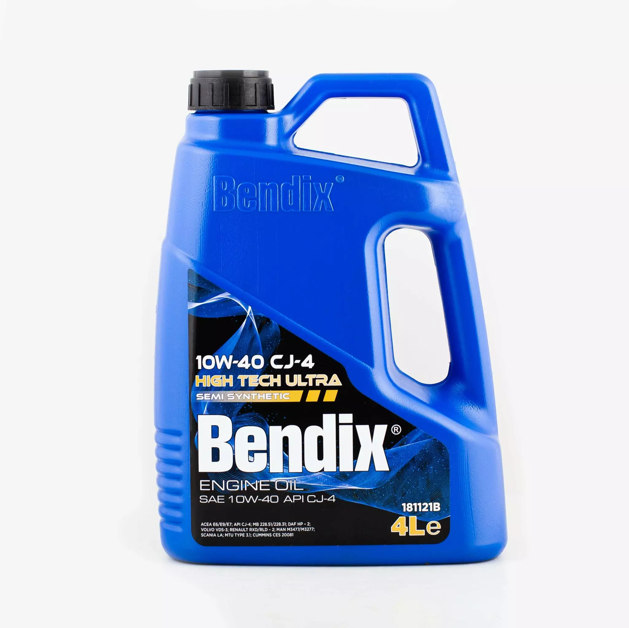 Масло моторное BENDIX HIGH TECH ULTRA CJ-4 10W-40 полусинтетическое 4 л
