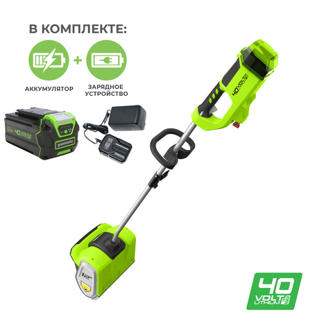 Аккумуляторная снегоуборочная лопата Greenworks GD40SS30K8, 2600807UH,40v, 30 см, АКБ 8 А·ч и ЗУ