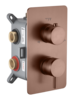 Boheme Cell 135-3-BRB Смеситель для ванны встроенный 3-х проходной, цвет: брашированная бронза