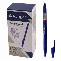 
          Ручка шариковая Alingar на масляной основе, "Vectro-A", 1 мм, синяя, игольчатый наконечник, шестигранный, синий, пластиковый корпус, карт. уп.