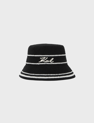 Панама KARL LAGERFELD K/Signature Logo Bucket Hat