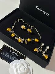 Колье цепочка с подвесками лимонами CHANEL