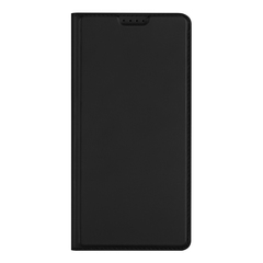 Чехол книжка из кожи черного цвета для Honor 300 Pro и 300 Ultra, серия Skin Pro Series от Dux Ducis
