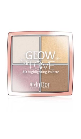 Alvin D`or HL-06 Хайлайтер пудровый для лица 4 в 1 GLOW in LOVE 3D