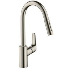 Hansgrohe Focus M41 31815800 Смеситель для кухни с выдвижным изливом и лейкой фото