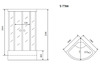 Timo Lux T-7700 Душевая кабина 100x100, цвет: хром