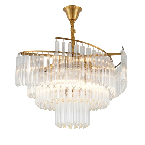 Фото: Люстра 66018 brushed brass - основной вид