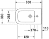 Duravit P3 Comforts 2273100000 Биде напольное
