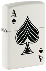 Фото Зажигалка ZIPPO с покрытием White Matte, латунь/сталь, белая, матовая