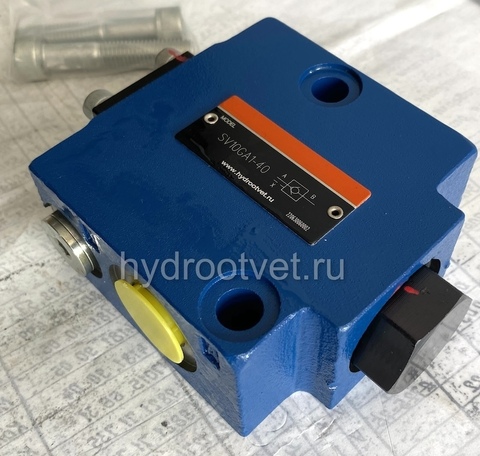 Фото SV10GB1-40 - Гидрозамок Ду10, монтаж резьбовой, дренаж - P = нет, В = без предварительного открытия, давление открытия 1,5 бар