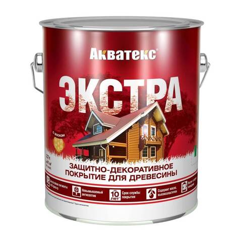 Защитно-декоративное покрытие для древесины Акватекс Экстра