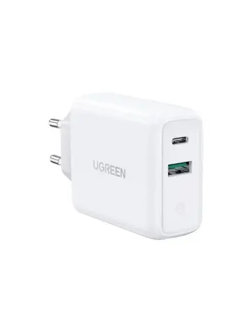 Зарядное устройство UGREEN CD170 38W USB-C Wall Charger EU, белый