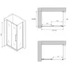 Abber AG30100MH-S50M Душевой уголок, 100x50x195, цвет: хром