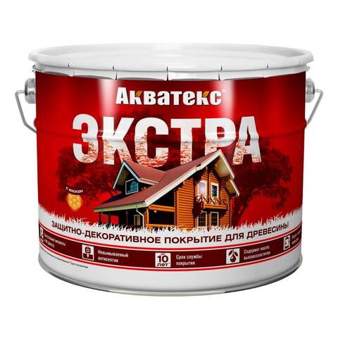 Защитно-декоративное покрытие для древесины Акватекс Экстра