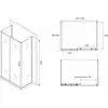 Abber Schwarzer Diamant AG30180B-S90B-S90B Душевой уголок, цвет: чёрный