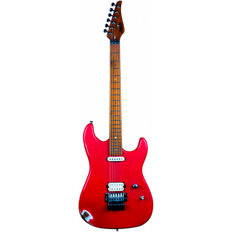 JET JS-850 Relic FR - Электрогитара, Stratocaster, корпус ольха, 22 лада, HS, цвет Relic FR, красный
