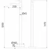 Abber Wasser Kreis AF8140NG Смеситель напольный для раковины, цвет: никель