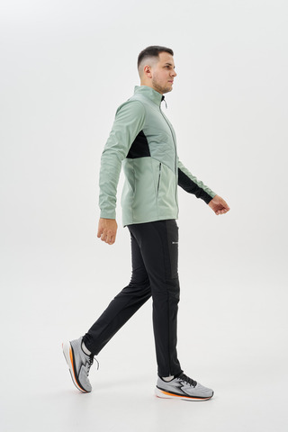 Мужской костюм для лыж и бега зимой Nordski Hybrid Pro 2.0 ice mint-black